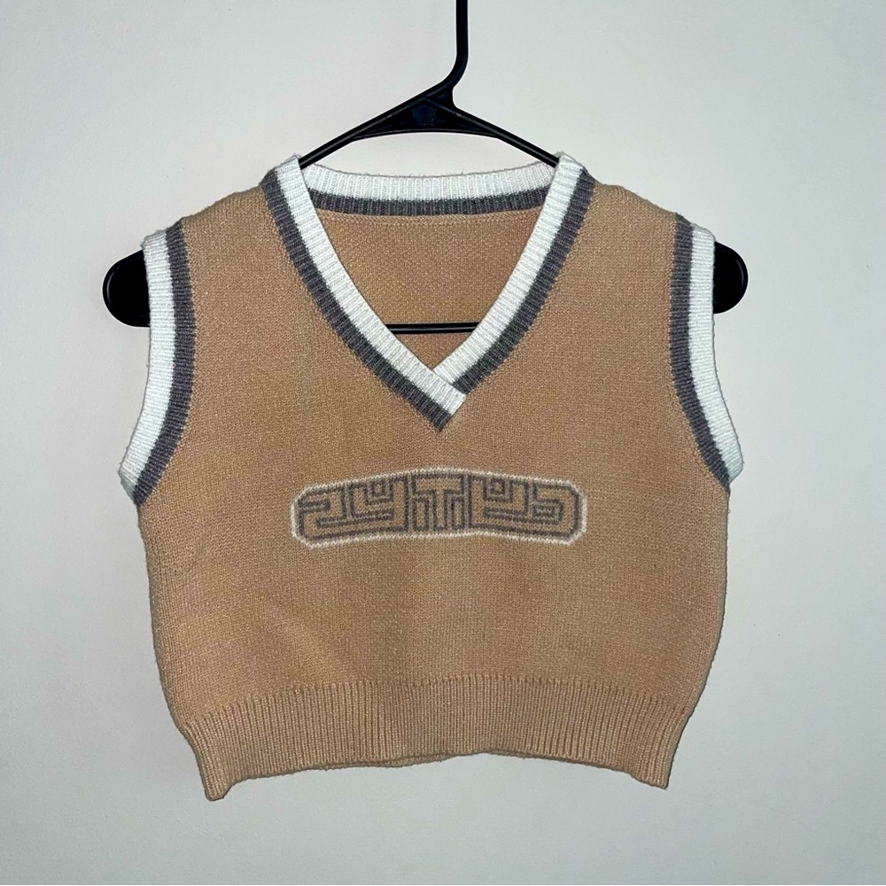 Cropped Sweater Vest
